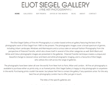 Tablet Screenshot of eliotsiegelgallery.com